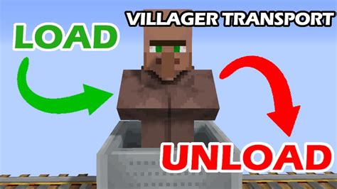 How to load villagers into minecarts .